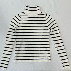 Black and White Striped Turtleneck from A New Day